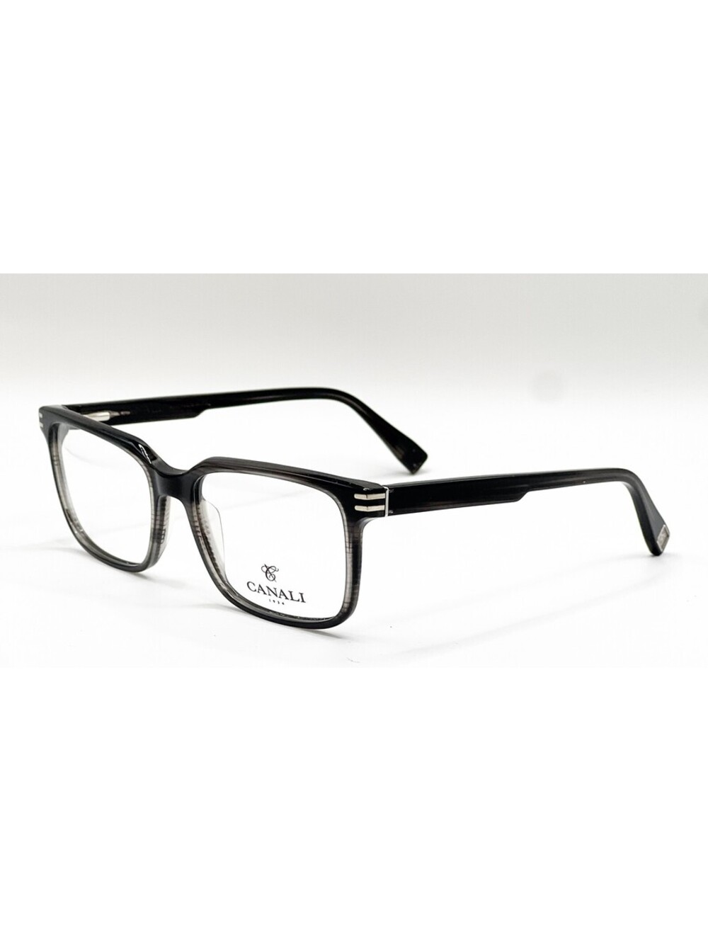 Canali CO306 C03 Black Fade Rectangle Authentic Eyeglass Frames 55-18-142